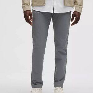 NEW🩶LULULEMON ABC Slim-Fit Trouser 34L *VersaTwill™ BGIB 33 $138 solar gray